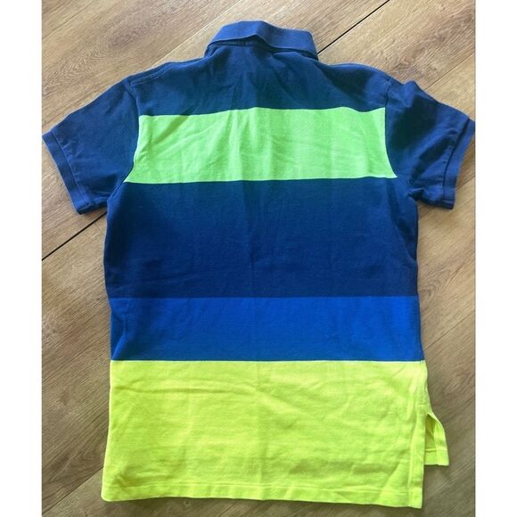 Polo by Ralph Lauren Men’s Striped Blue and Green Shirt Size S - Picture 2 of 4